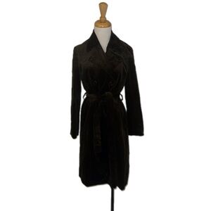 Vintage 1960s Lydia Montreal Brown Velvet Coat – Women’s Medium
